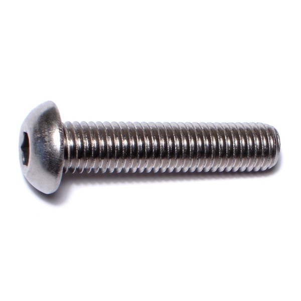 Midwest Fastener M10-1.50 Socket Head Cap Screw, Plain Stainless Steel, 45 mm Length, 2 PK 75595